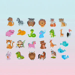 Animal Alphabet & Numbers Set (62pcs)
