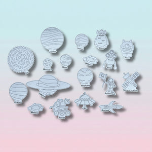 Sea & Space Coloring Set