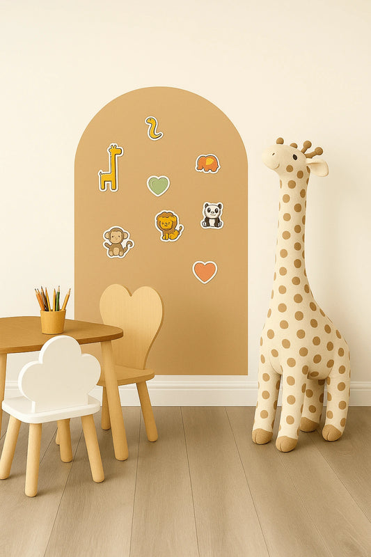 Magnimoo Brown Sugar magnetic board for wall – stylish Montessori play panel